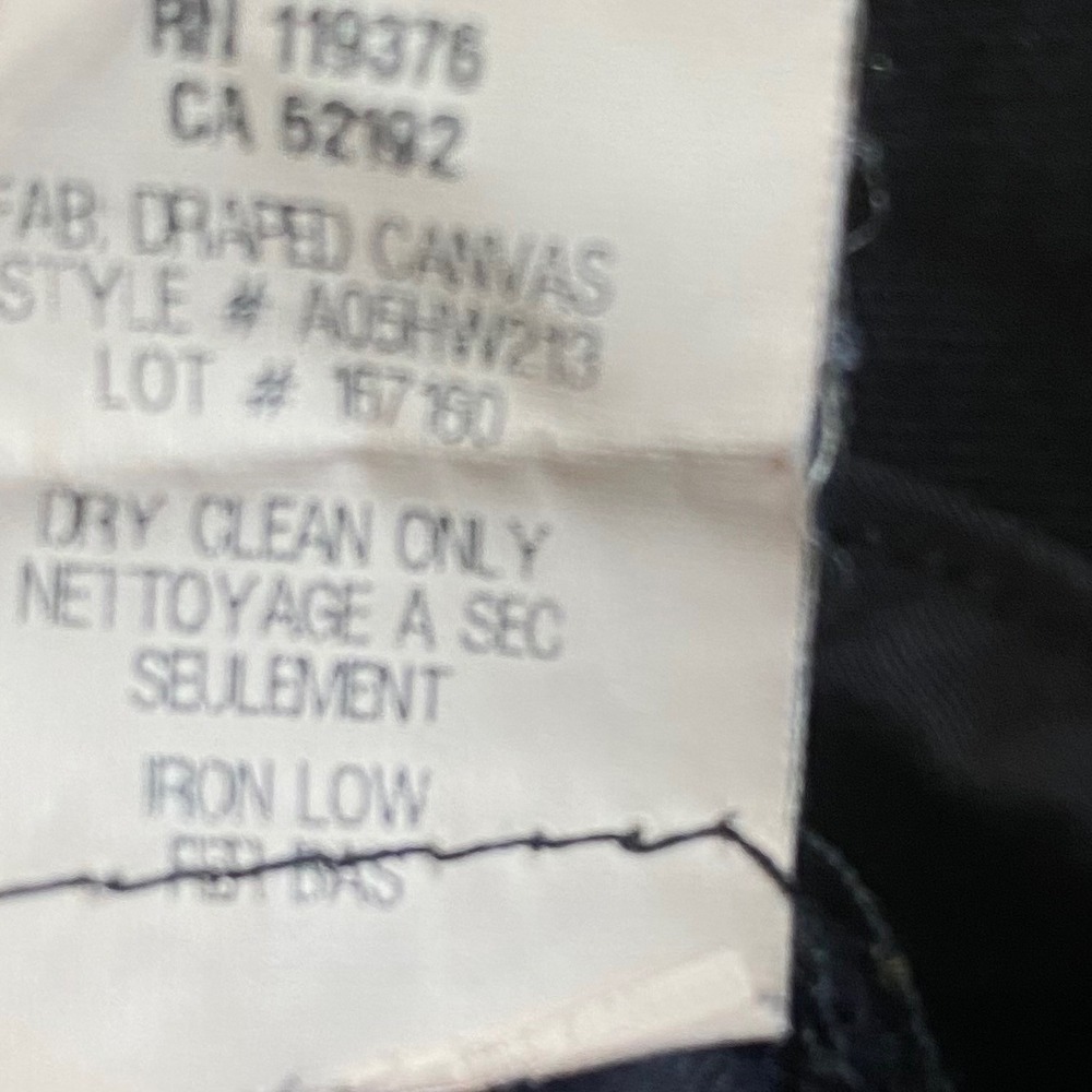 Helmut Lang Black Draped Canvas Straight Leg Cargo Trousers Pants Size 8 - Picture 9 of 12